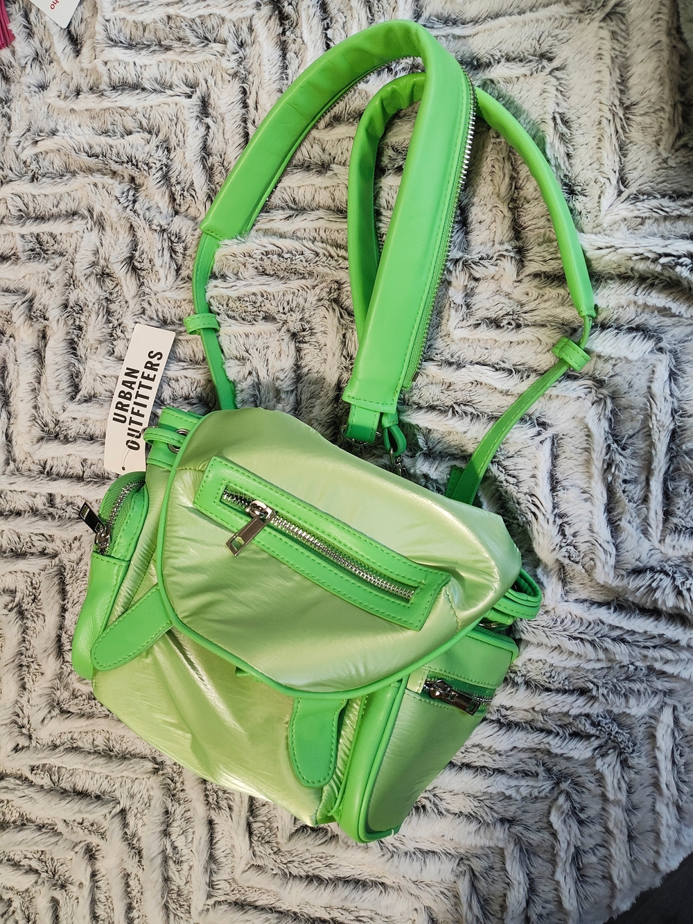 Urban Outfitters Lime Green Mini Backpack